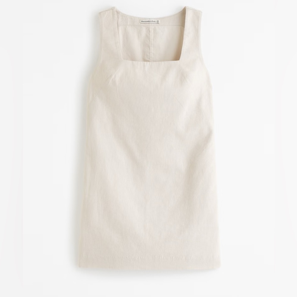 Abercrombie Linen-Blend Shift Mini Dress